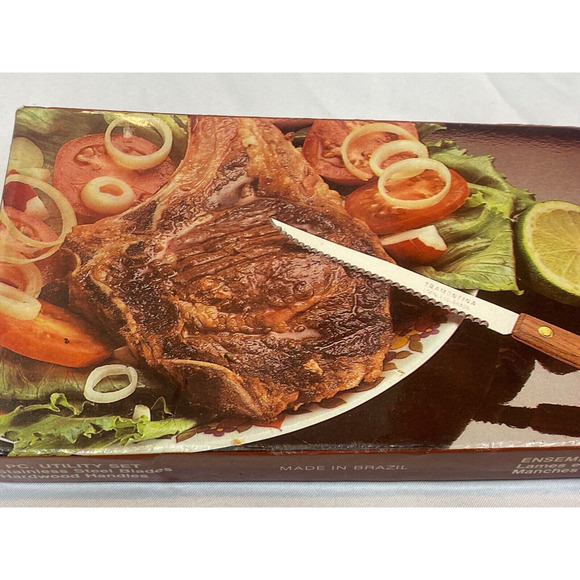 Tramontina A-253 Stainless Steel Blade 6 Pieces Steak Knife Utility Set - Picture 6 of 6